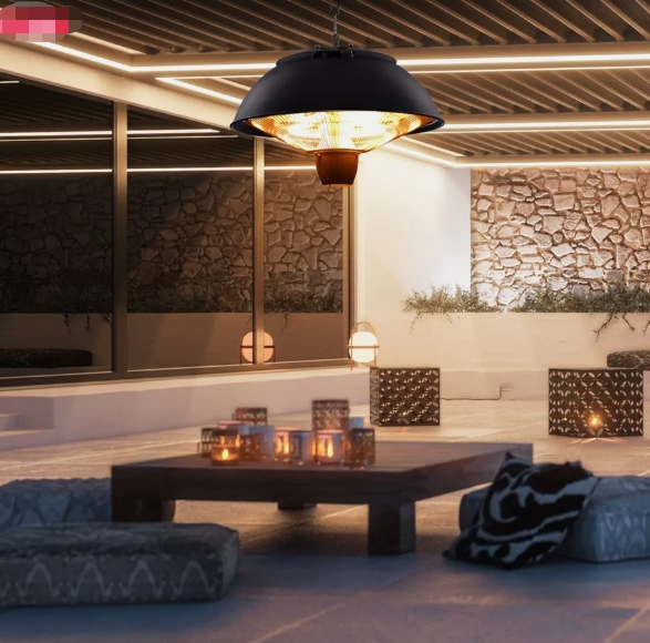 Waterproof heater for pergola