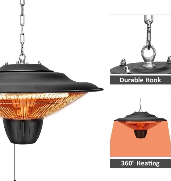 Infrared wall heater for bathroom